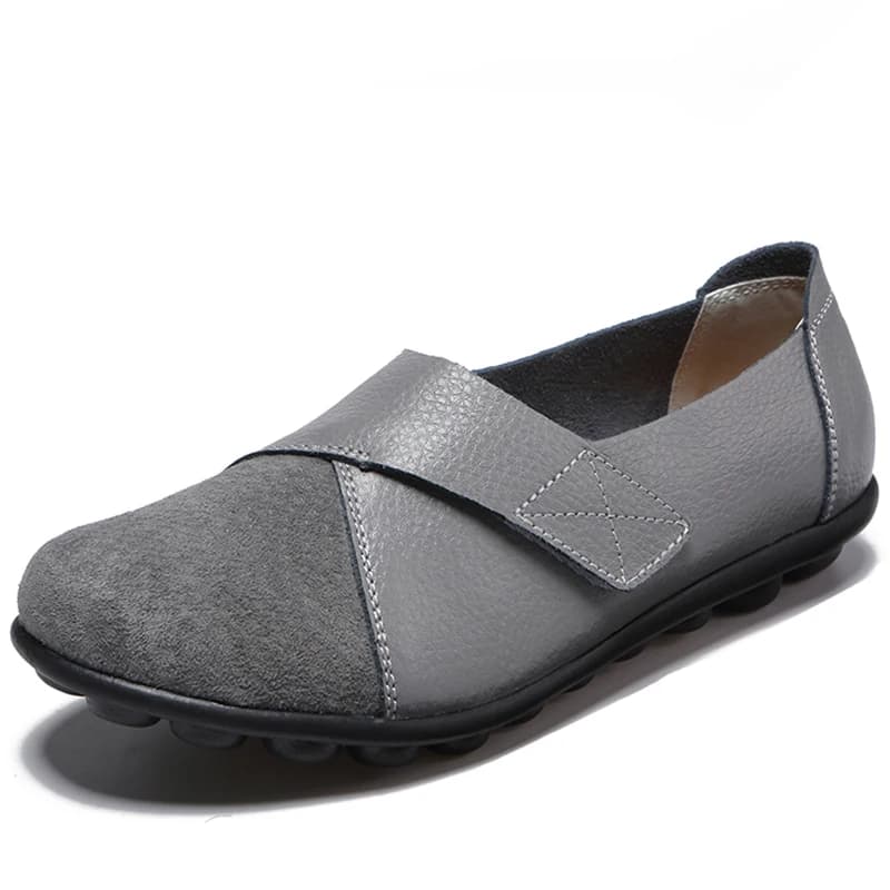 Femme chaussures en cuir souple talons bas chaussures femmes élégantes appartements 2025 chaussures 