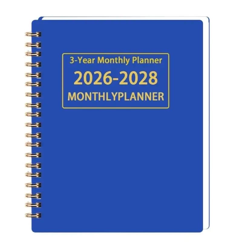 Y1UB – planificateur professionnel à reliure à double bobine 2026 – 2028, planificateur académique m