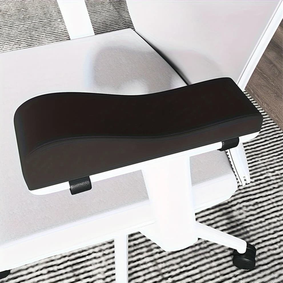 1 paire de coussins d'accoudoir de chaise de bureau |   Coussinets d'accoudoirs souples à nouer pour