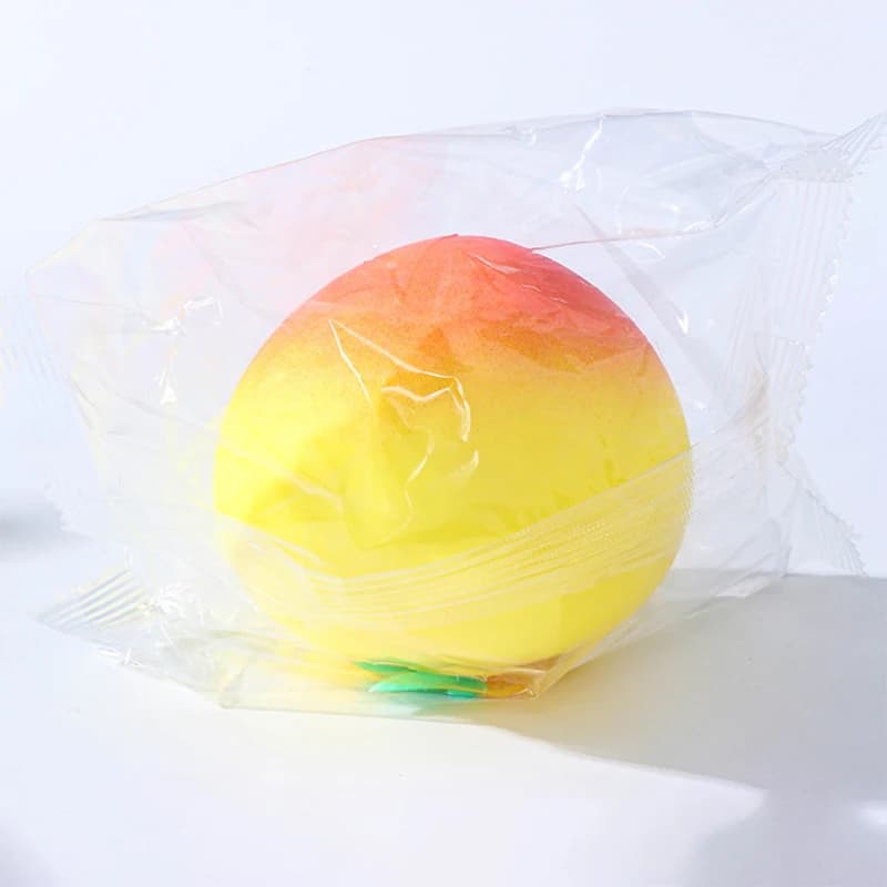 Jouet anti-stress en forme de pêche, squishy à remontée lente, à presser, amusant, pour soulager le 