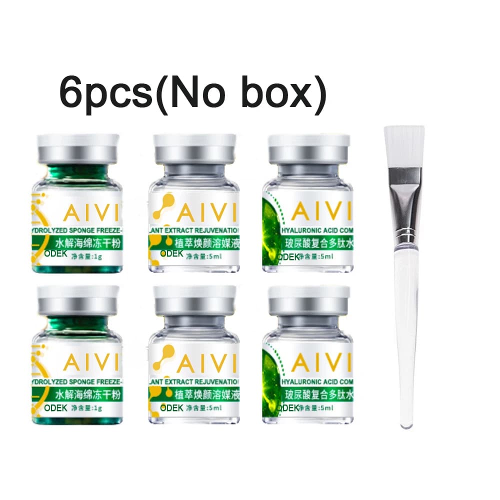 Poudre lyophilisée au Peptide de silice aux algues, masque vert, nettoyage à microcristal, blanchime