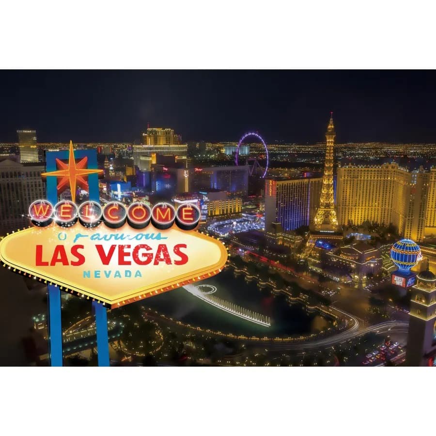 Arrière-Plan Thème de Las Vegas, Scènes de Nuit de Ville, Entrée de Casino, Fournitures de Décoratio
