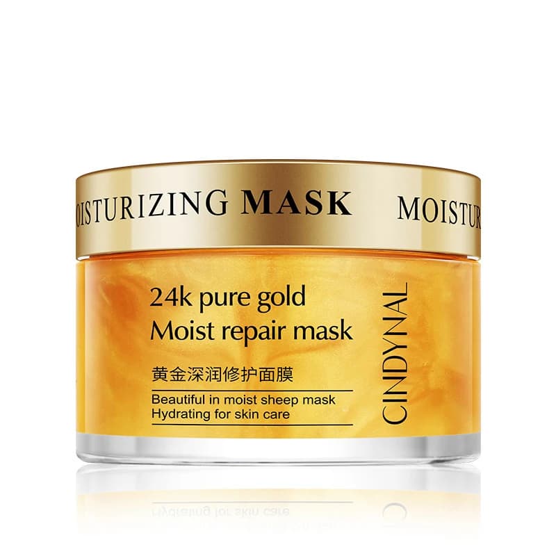 Masque réparateur humide en or pur 24k, crème pour le visage, au collagène, Anti-rides, pour dormir,