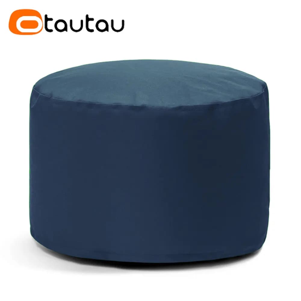 OTAUTAU Pouf imperméable extérieur avec remplissage jardin Camp plage pouf chaise repose-pieds tabou