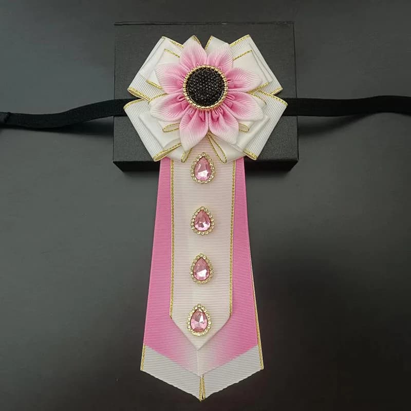 Noeuds papillon haut de gamme strass paon fait à la main Design Original affaires Banquet mariage hô
