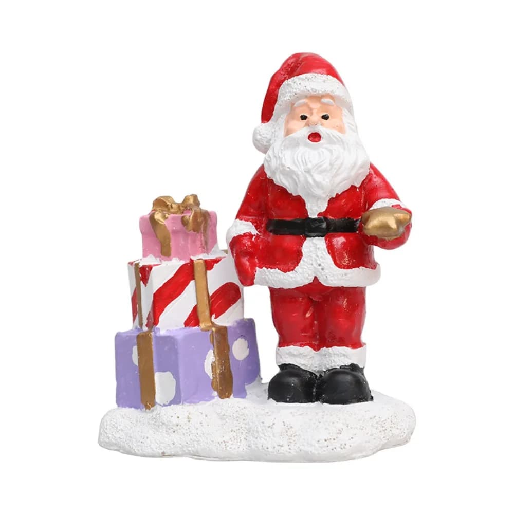 Figurines de bonhomme de neige de noël mignonnes, réalistes et élégantes, boîte-cadeau de père noël,