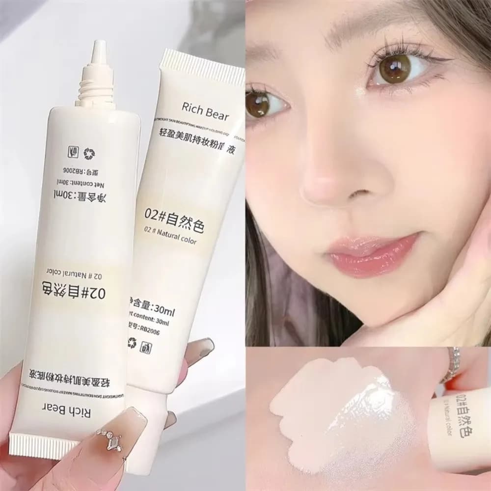 Fond de teint liquide hydratant blanc ivoire, crème BB imperméable couleur naturelle, maquillage lon
