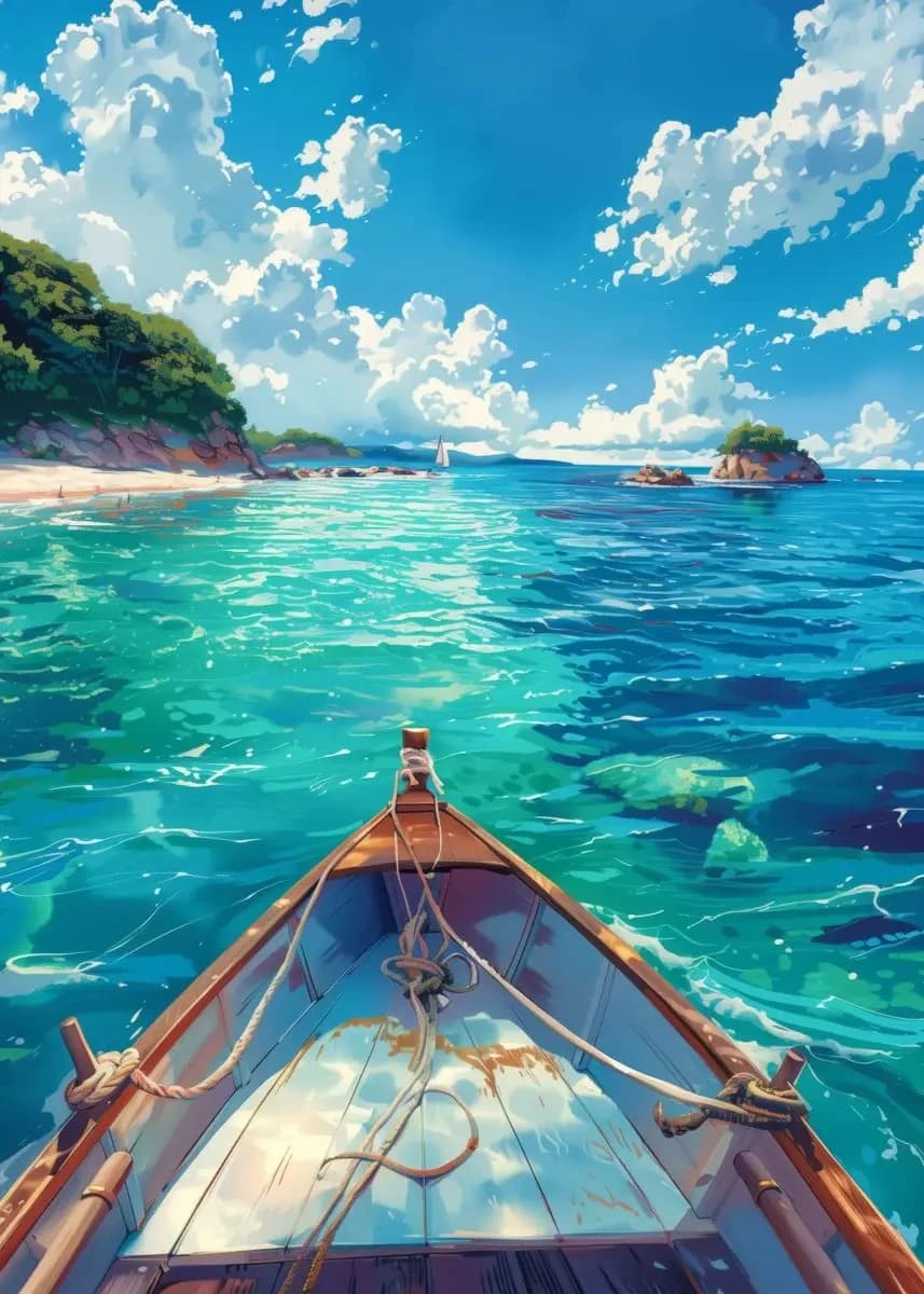 Affiche d'art mural de paysage d'été de mer, Bar, cabine bleue, plage, forêt, peinture sur toile, im