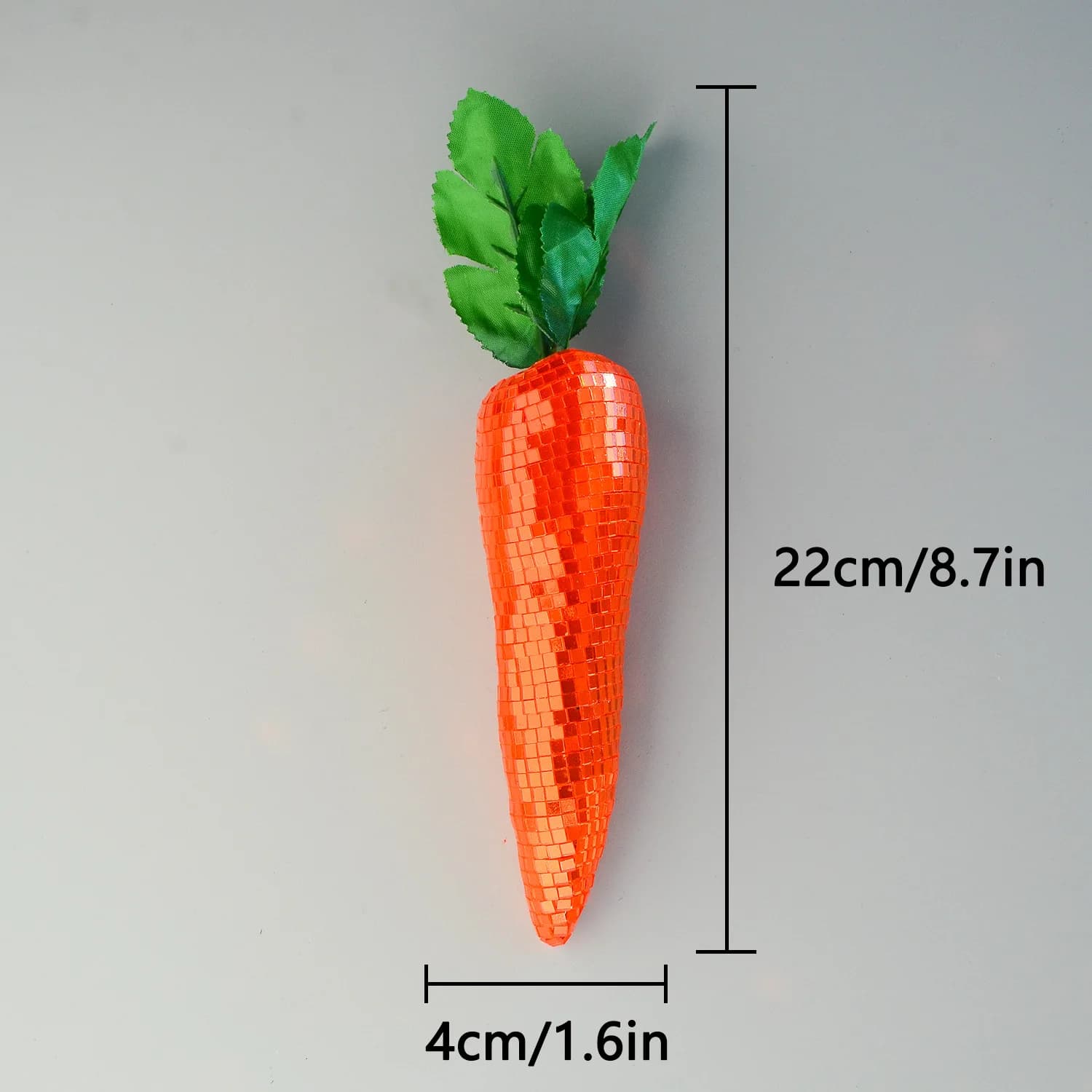 Petite statue créative en forme de miroir, ballotin disco, ornement de légumes (poivron, tomate, poi