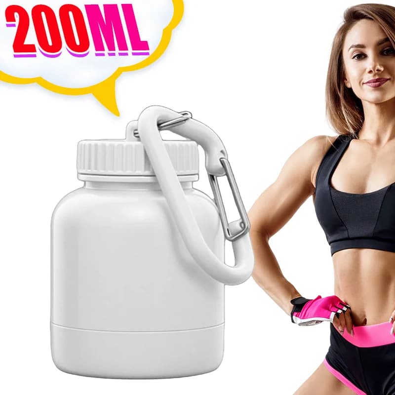 Distributeur de poudre de protéines Portable, conteneur de supplément PP de qualité alimentaire pour