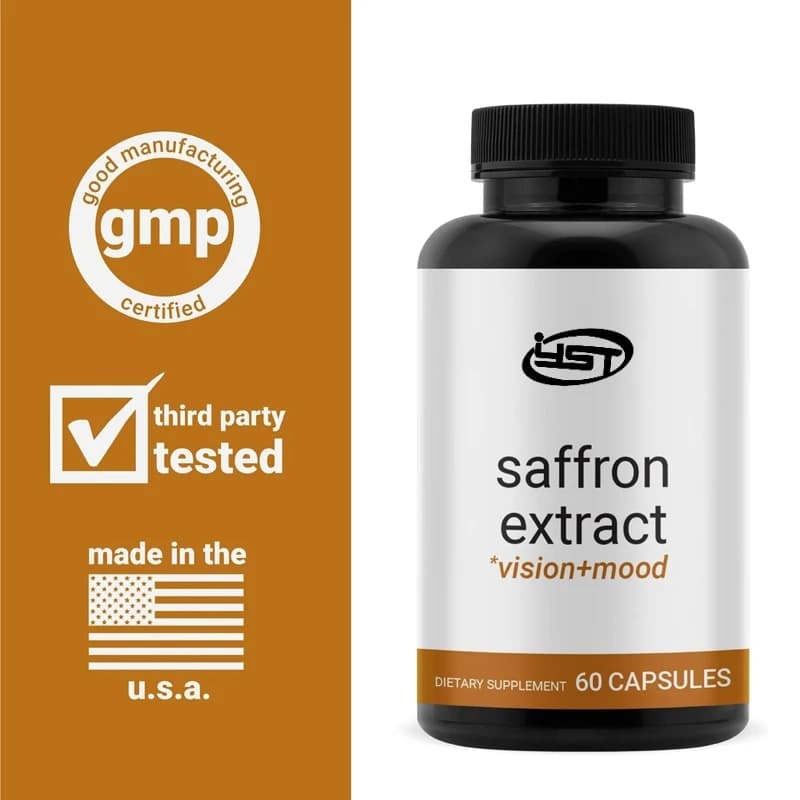 Capsules d'extrait de safran - Complément de safran de haute qualité - Soutien émotionnel - Soutien