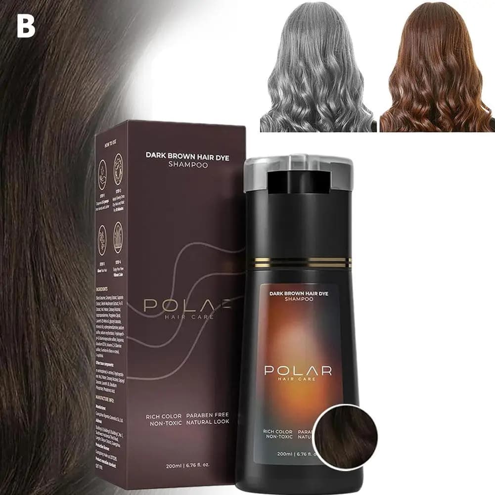 Shampoing de coloration de teinture capillaire 3 en 1, shampoing instantané, nourrissant, teinture d