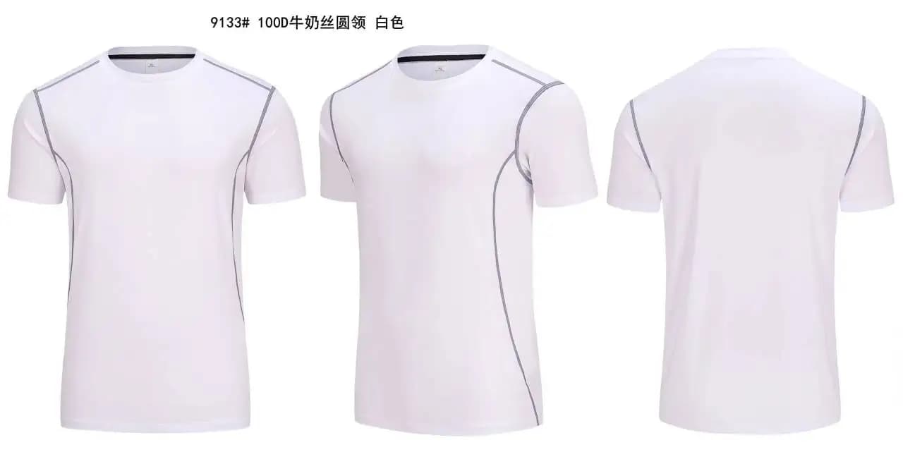 T-shirt de football ajusté pour la course, la randonnée, le tennis, le jogging, la meilleure qualité