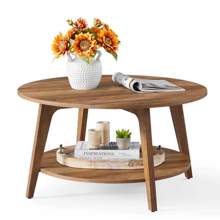 Table à thé en bois de luxe, petite Table Simple pour salon, canapé, bord multicouche, plusieurs Tab