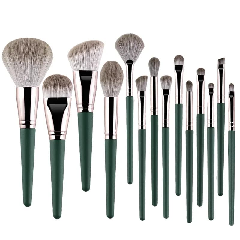 14 pièces pinceaux de maquillage doux moelleux outils de maquillage poudre cosmétique ombre à paupiè