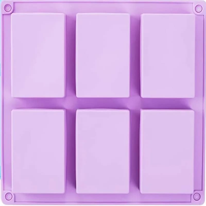 Moule à gâteau rectangulaire en silicone fait à la main, 6 cavités, moule à chocolat Regina, ustensi