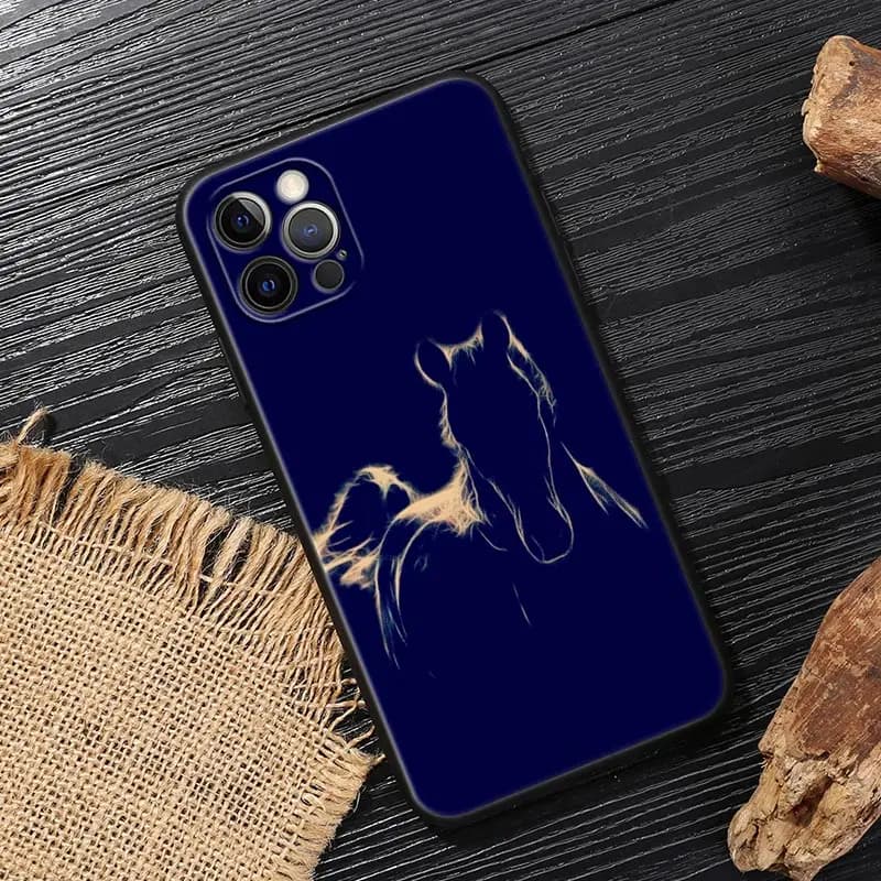 Cheval au galopant Animal Funda pour iphone 14 étui pour iPhone 15 11 12 13 Mini 14 Pro Max XS X 7 8