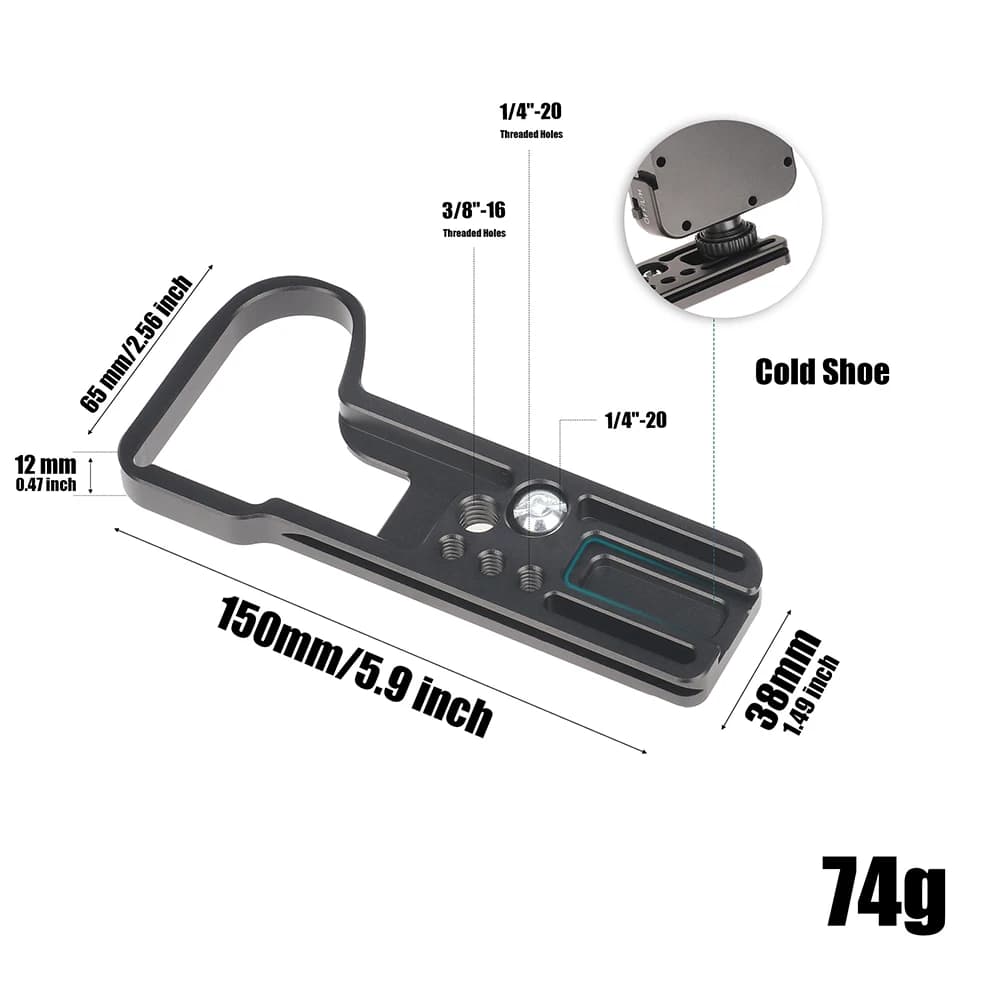 FOTGA plaque inférieure pour Panasonic S5II S5IIX G9II plaque de base à dégagement rapide accessoire