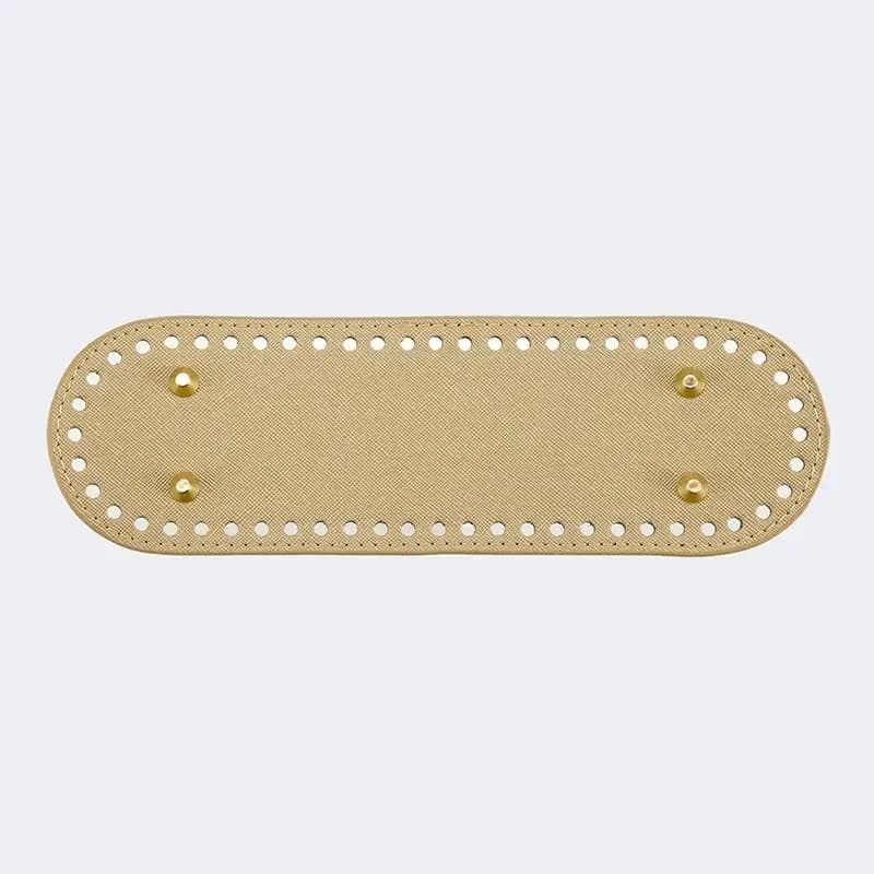 Fond ovale en cuir PU pour sacs faits main, base pour sacs au crochet, accessoires de décoration int