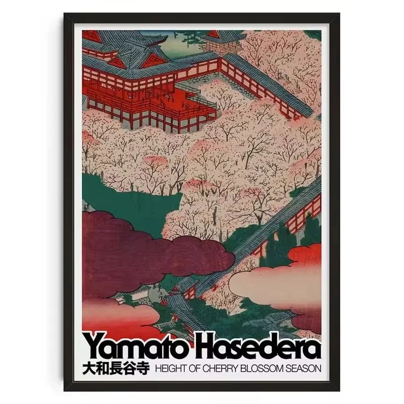 Yayoi Kusama Mount Fuji Toile imprimée Affiche de paysage de montagne japonaise Art moderne coloré p