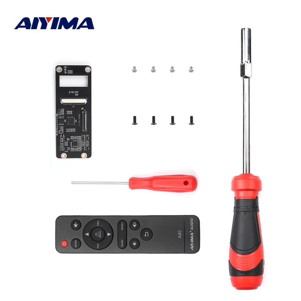 Carte PCB logiciel AIYIMA et télécommande pour le micrologiciel de mise à niveau d'amplificateur A80