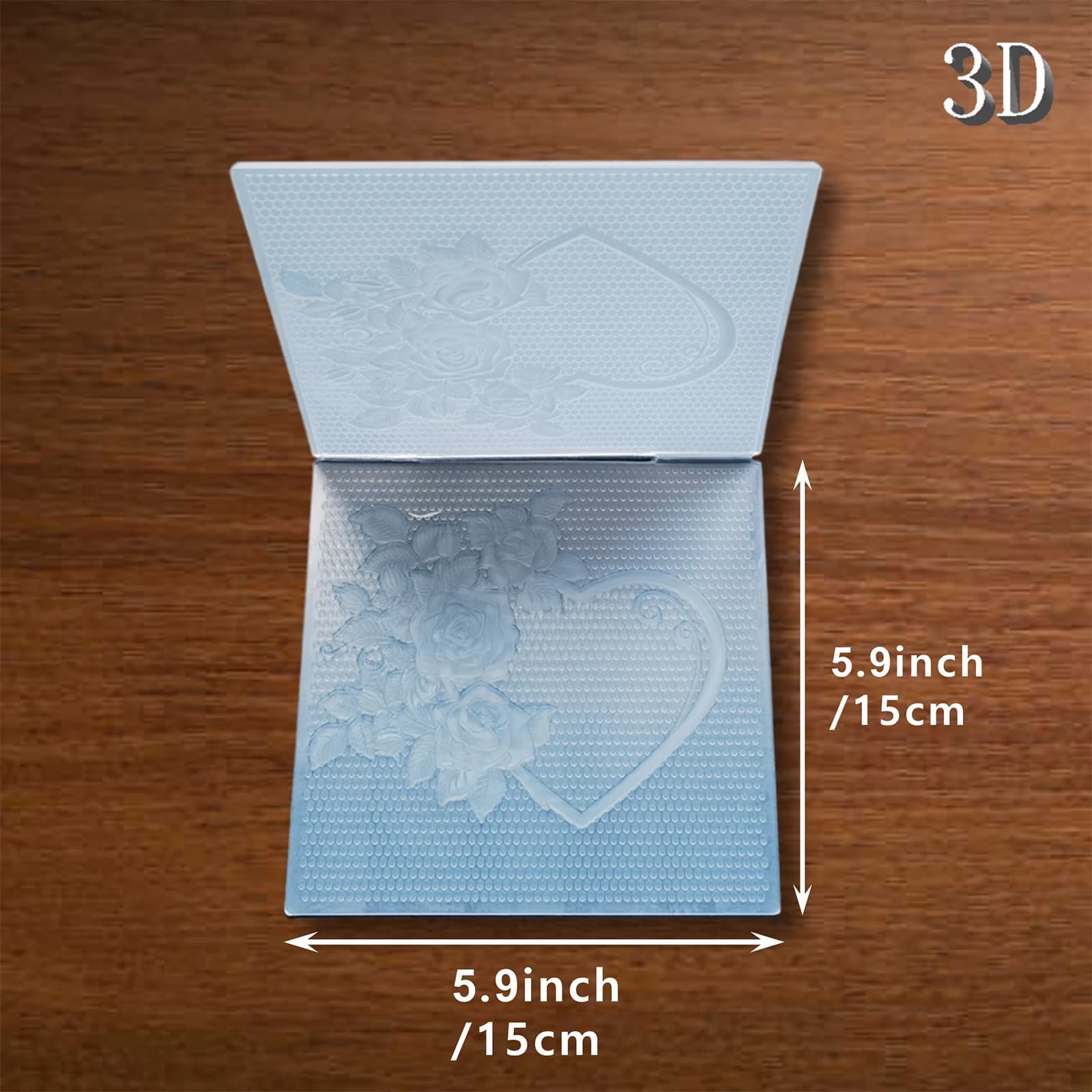 Dossier gaufré 3D avec motif de fond décoratif pour « Régale de fleurs d'amour vertes et colorées » 