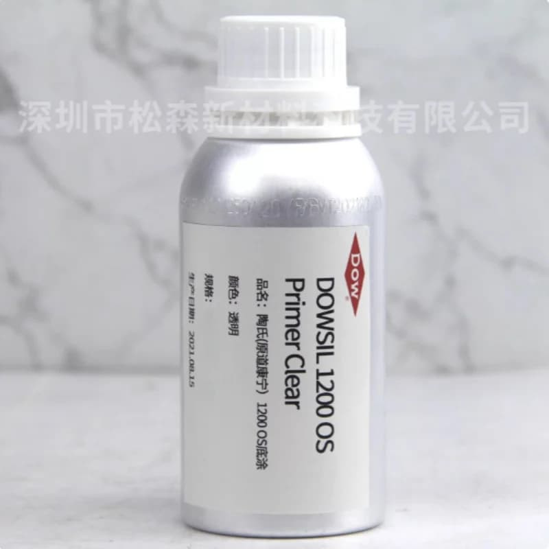 Primaire adhésif transparent Dow Corning Dowsil 1200 OS pour la liaison silicone-métal aluminium