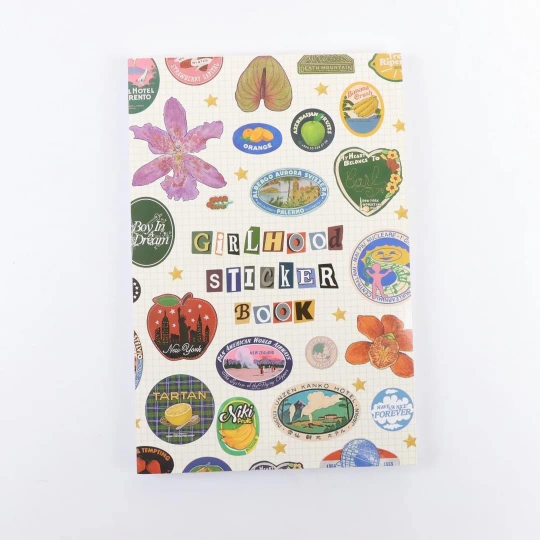 Livre d'autocollants pour filles, icônes fruitées et lettres Pastel, billets, bricolage, Scrapbookin