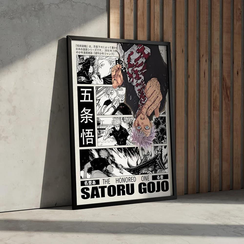 Yuji Itadori Jujutsu Kaisen Anime affiche toile peinture impression mur Art garçons fille enfants ch