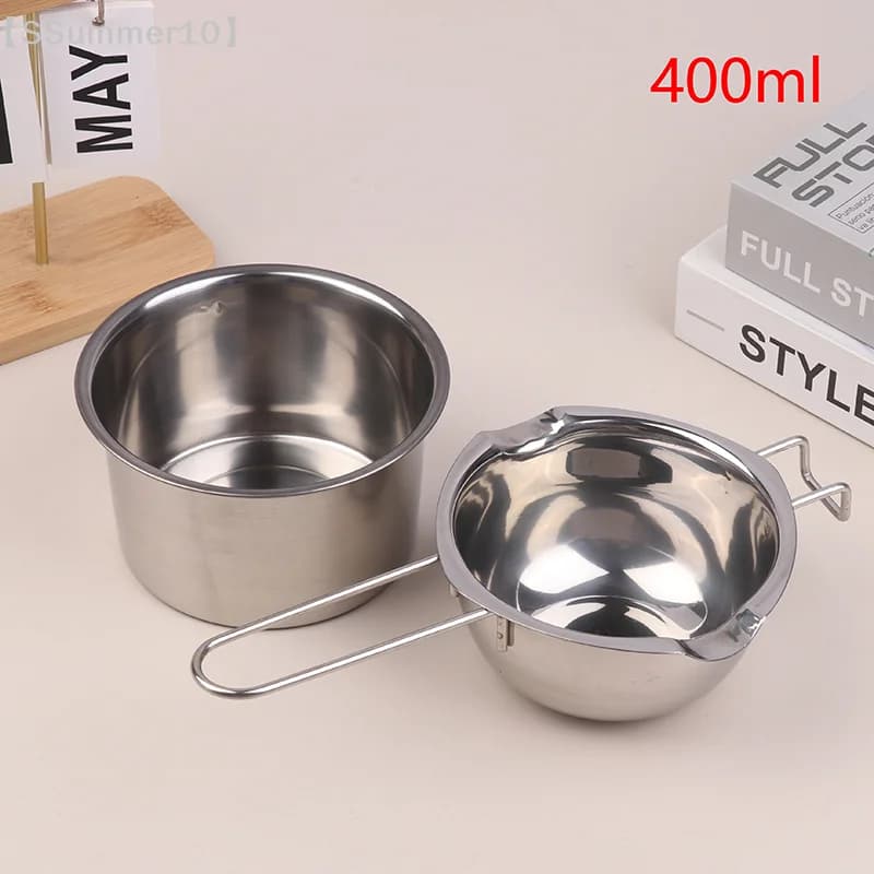 【SSummer10】Pot à cire pour faire fondre les bougies, avec pot en acier inoxydable, pour faire fondre
