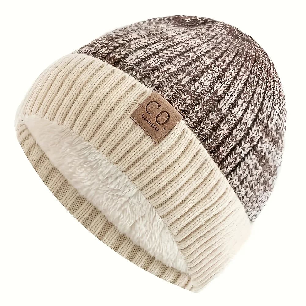 Casquette sans bords pour femmes et hommes, bonnet de Ski en tricot doublé chaud, chapeaux tricotés