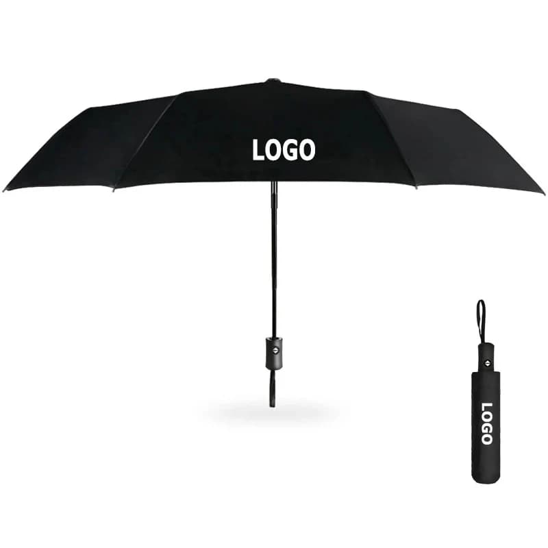 Parapluie coupe-vent avec logo de marque de voiture multiple pour hommes et femmes, parasol portable