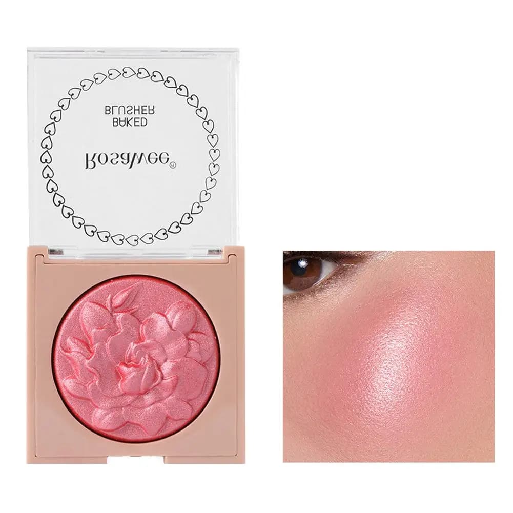 Fard à joues Rose de Style européen et américain avec paillettes fines scintillantes, poudre de Cont
