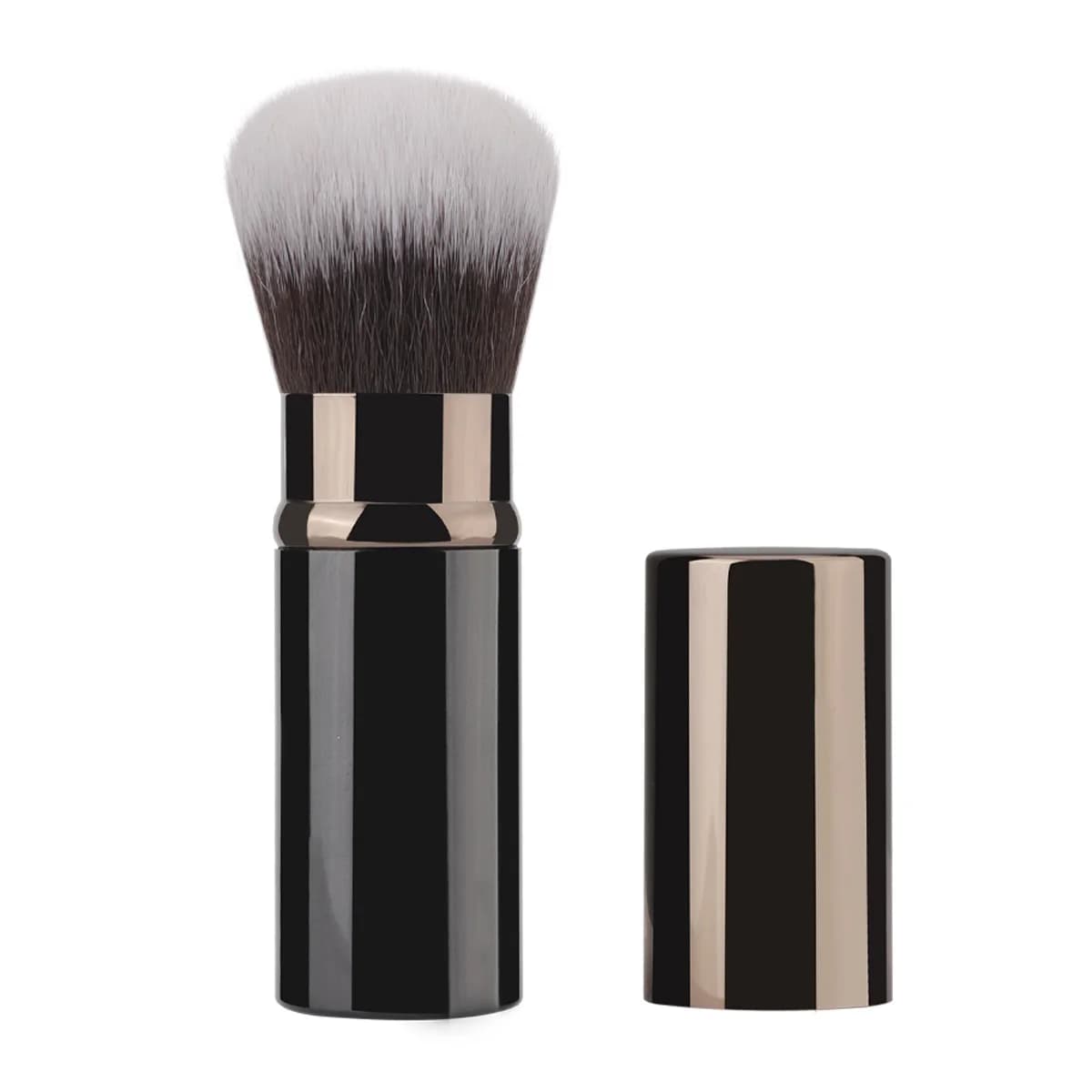 Brosse à poudre libre rétractable Portable, brosse de Contour, Mini brosse de maquillage compacte de