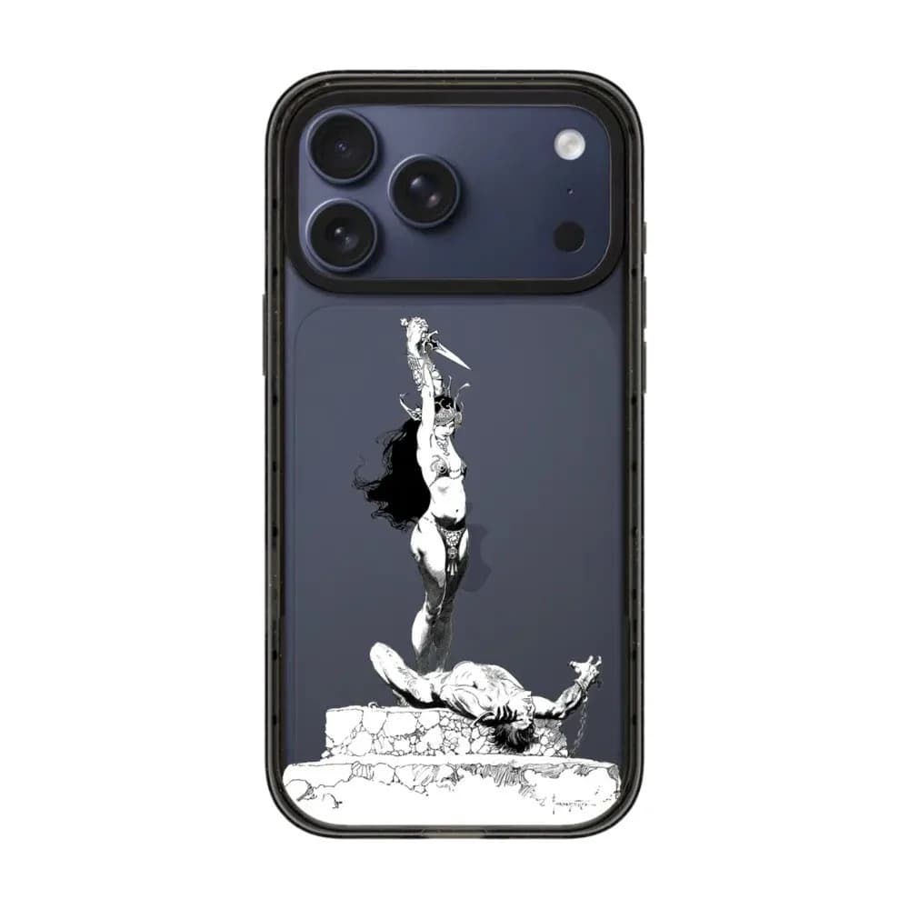 Paysage 2.0 acrylique noir bordure couverture de téléphone pour IPhone 12 13 14 15 16 17 Pro Max étu