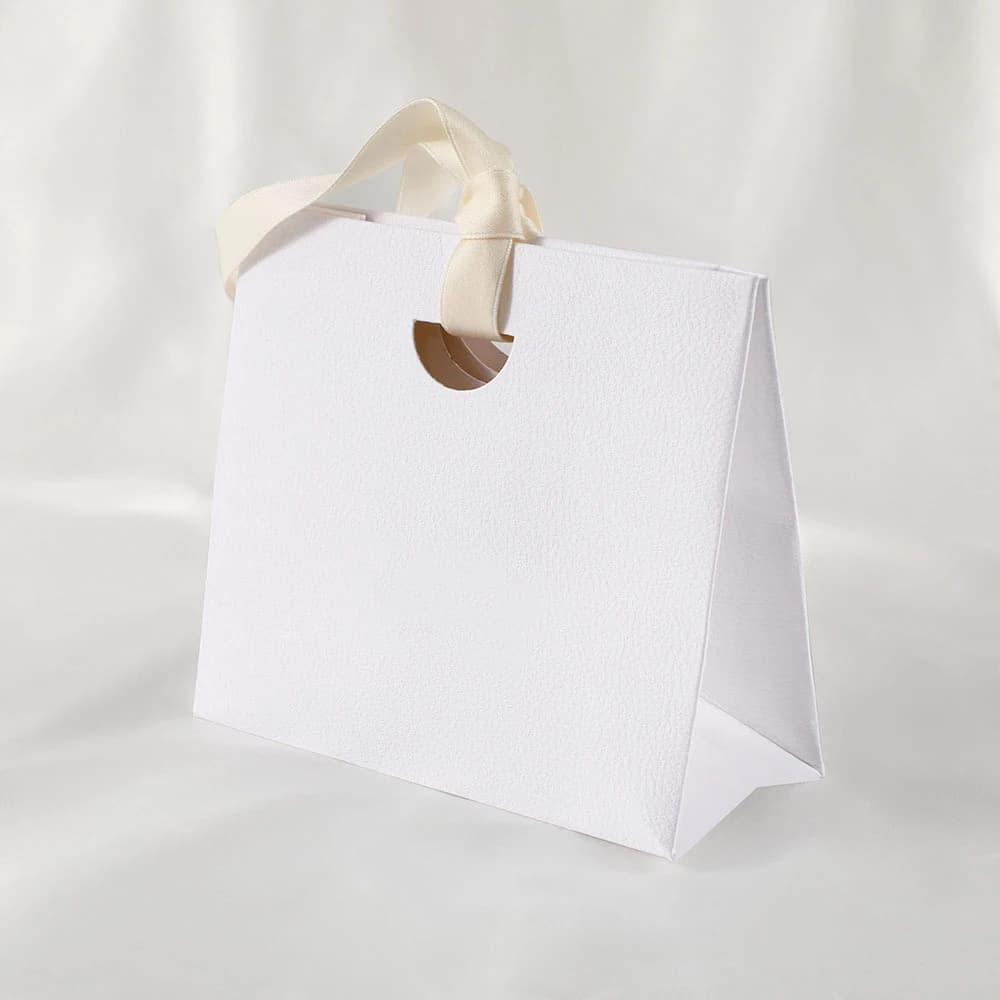 Sac en papier vert créatif, personnalisé avec logo, pour cosmétiques, foulards, bijoux, avec ruban, 