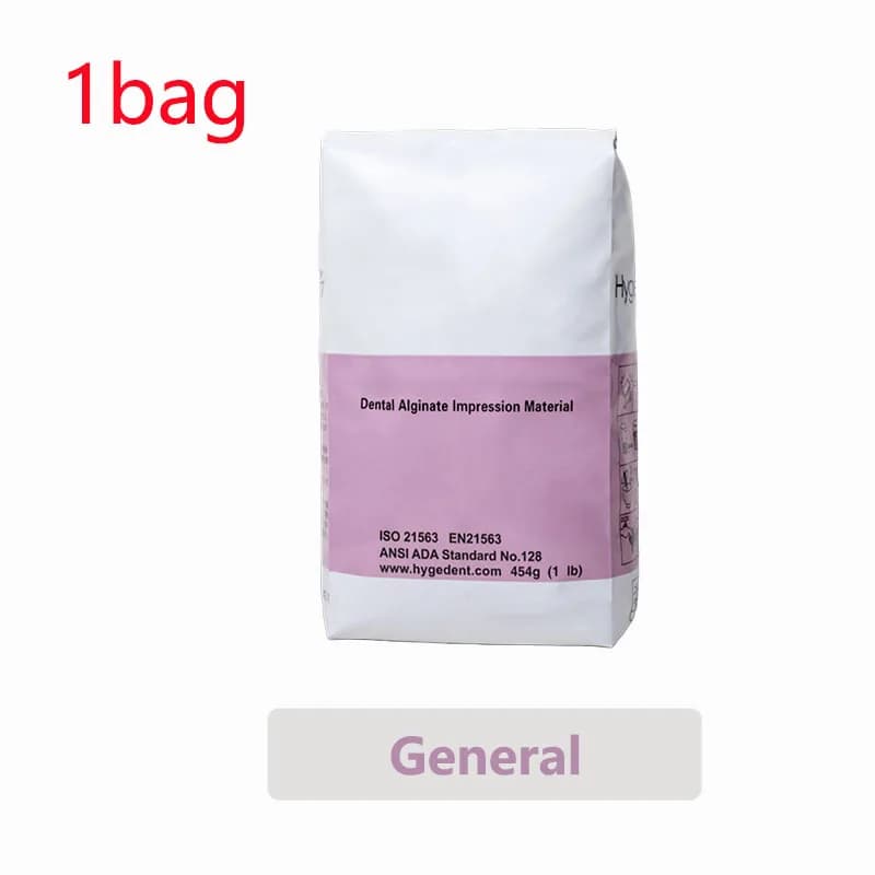 Matériaux de moulage de poudre d'alginate d'impression dentaire 454g matériaux de moule de prothèse
