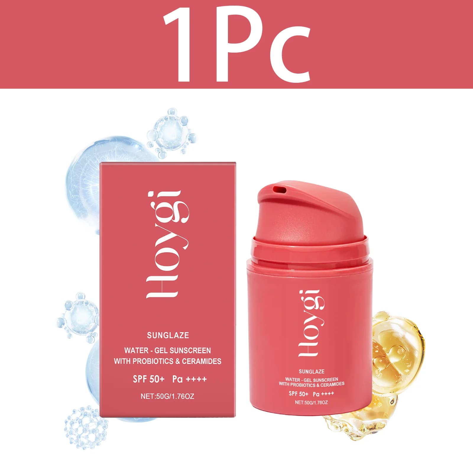 Crème hydratante pour le visage HOYGI, écran solaire quotidien SPF 50, protection UV en extérieur, s