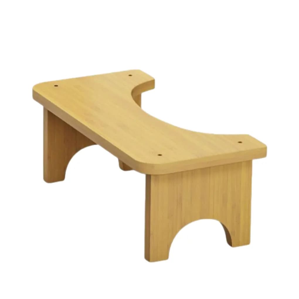 Tabouret de Toilette en Bambou, Siège Antidérapant, Étanche, Support de Salle de Bain pour Adulte, P