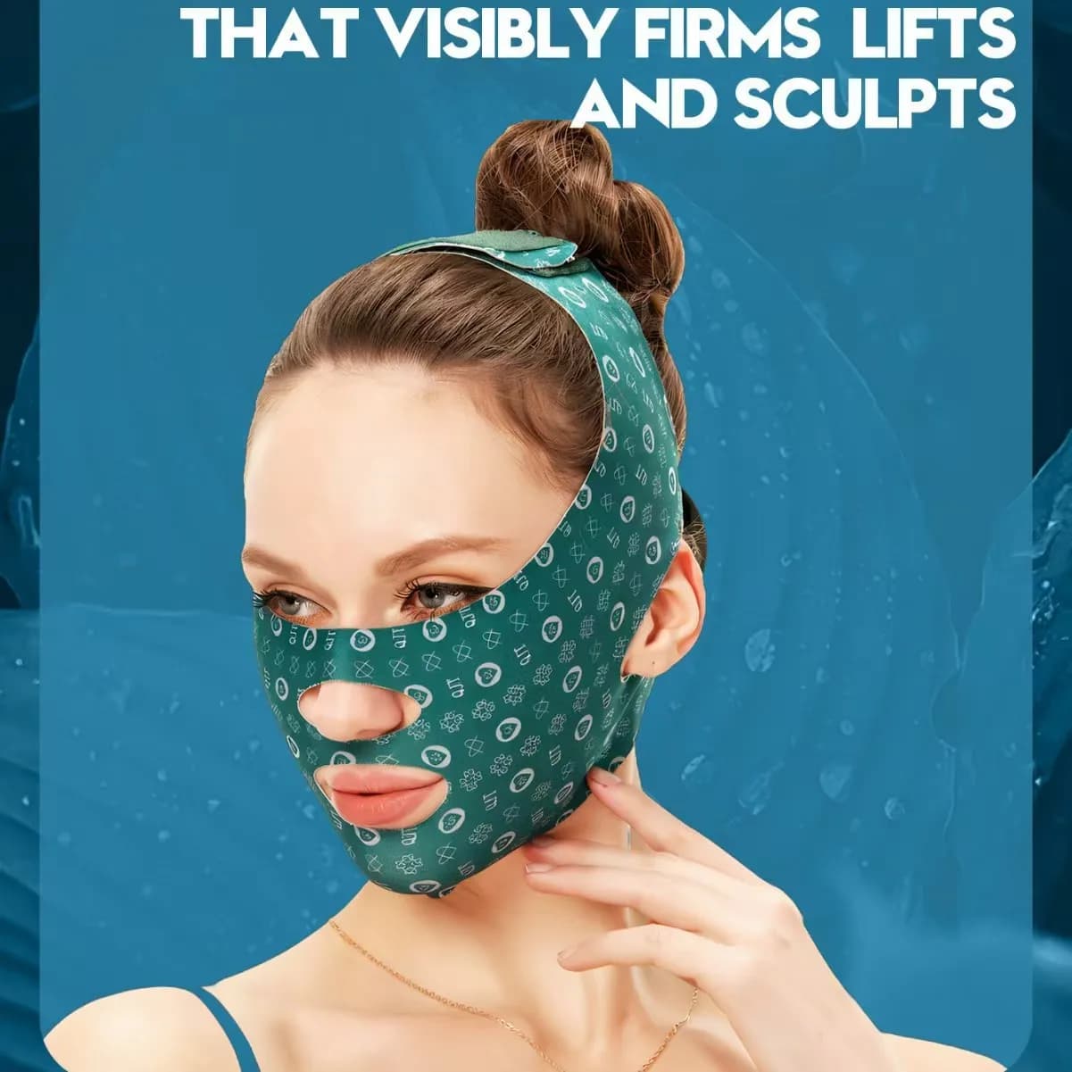 Serre-visage avec sommeil visage V Shaper visage minceur pansement Relaxation forme ascenseur réduir