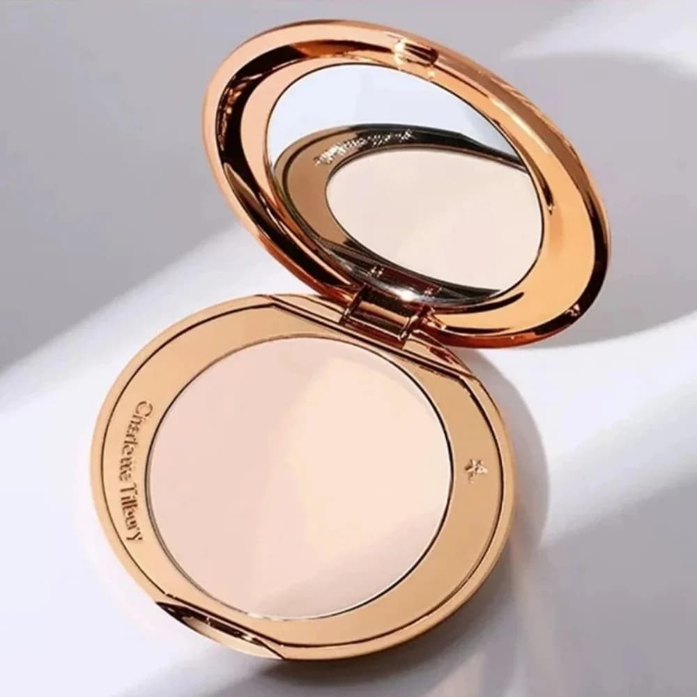 Charlotte Tilbury Air Cushion Powder Blusher Heart Shape Two Color Lightweight Shimmer Oil Control L