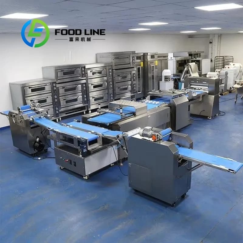 Ligne de production de croissants multifonctionnelle, équipement automatique de laminage, de moulage