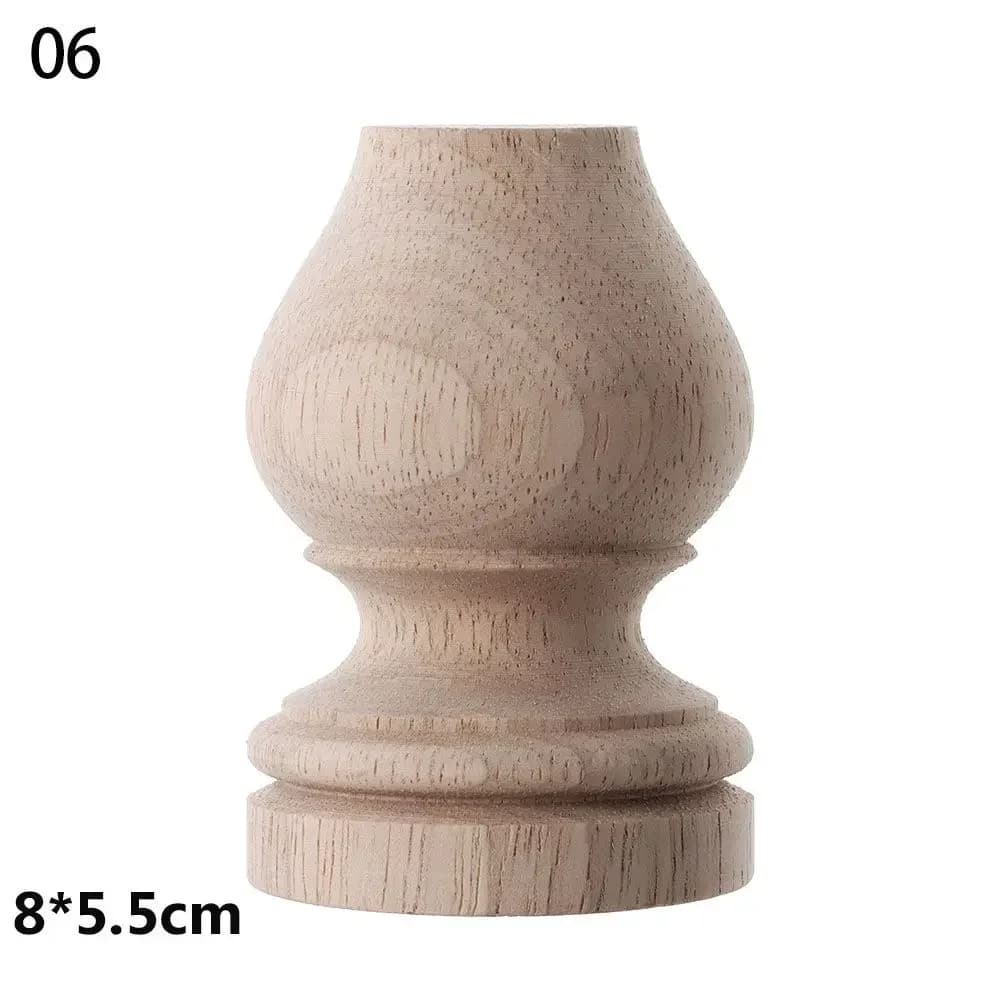 Pieds de meuble en bois naturel, pièces de remplacement pour haut-parleur, armoire, lit, table, boît