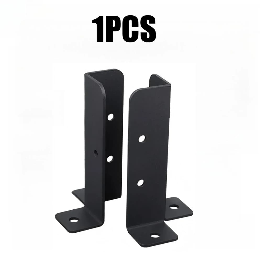 AT05-Staffe de Support de Base de poteau de clôture en bois, convient aux poteaux 2X4, 4X4, 6X6, Sup
