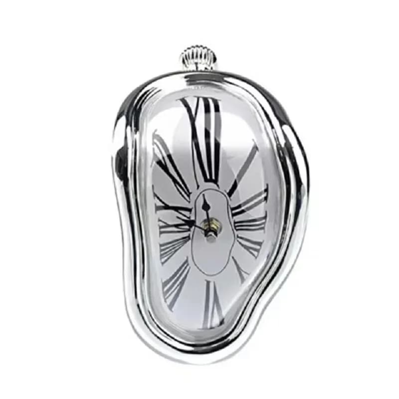 Horloge Murale Fondue Surréaliste et Silays euse de Style Salvumen et Dali, Montre Décorative pour l