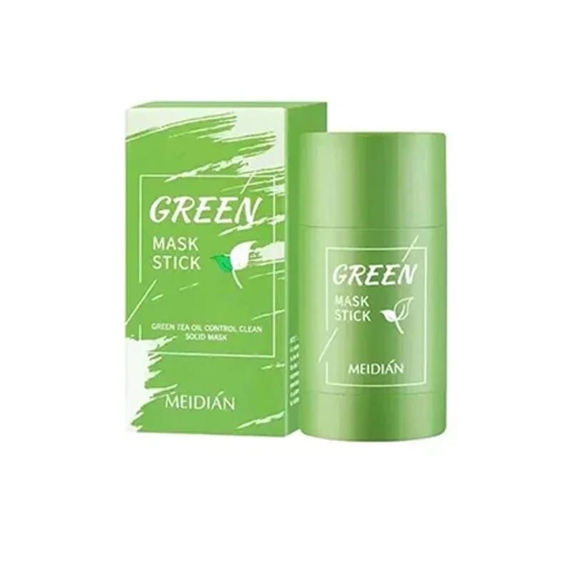 Masque solide pour éliminer les points noirs, thé vert, nettoie les Pores, crème pour le visage, bât