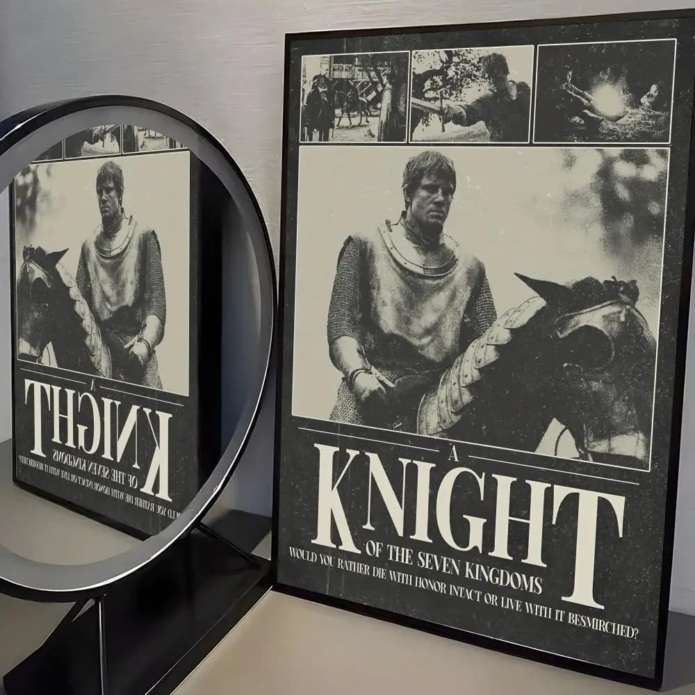 Affiche A K-knight of the Seven Kingdoms, art mural tendance, bon autocollant imprimé sur papier PP