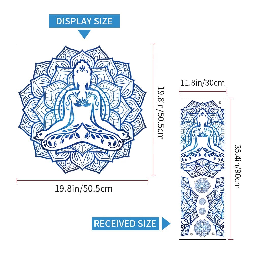 Autocollants muraux Mandala bouddha, pour salon, chambre à coucher, décoration murale, papier peint 