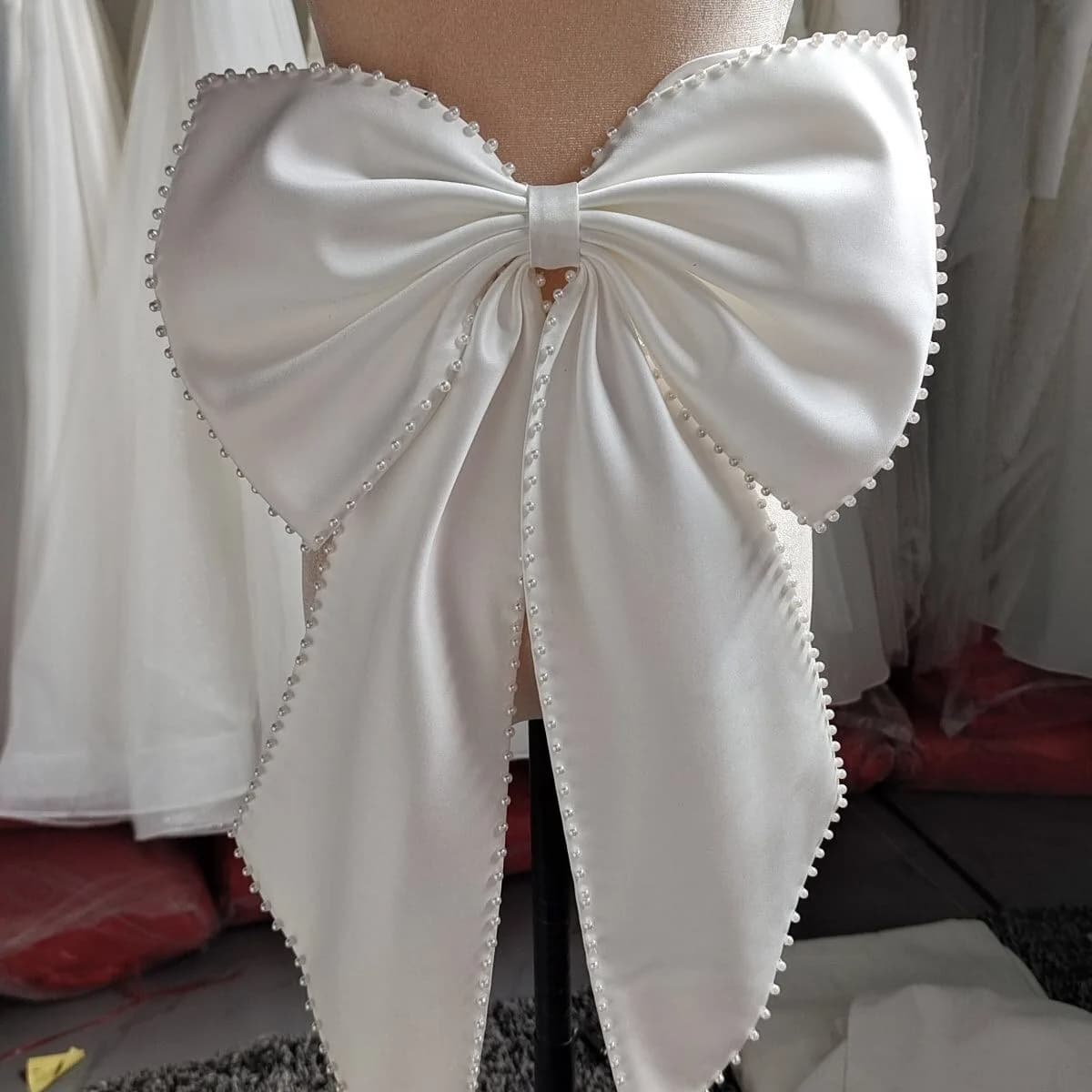 Nministériels d de Mariage en Satin, Perles, Accessoires de ixFormelle, pour Patients, 40x50 cm, 202