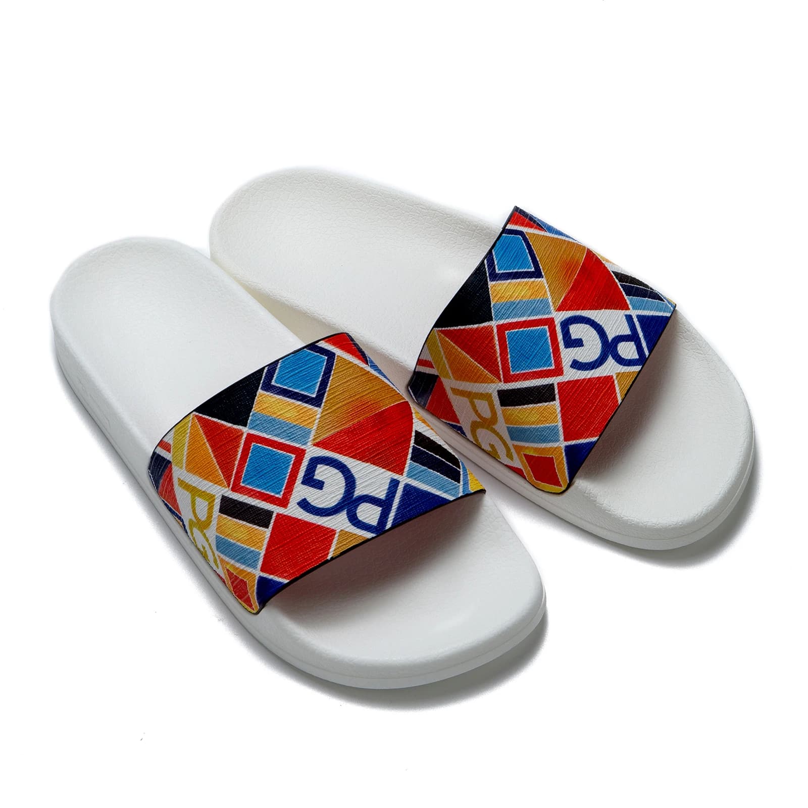 PG PATSY GARIS Nouvelles pantoufles pour femmes, classiques et élégantes, en PVC, avec impression de